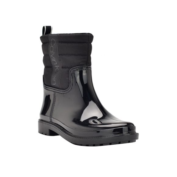 Calvin Klein Women's Sisely Rain Booties, Black, 9 M US - Picture 1 of 1